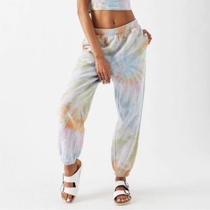 PacSun Grey Tie Dye Sweatpants